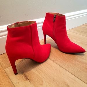 a new day Red Ankle Boots